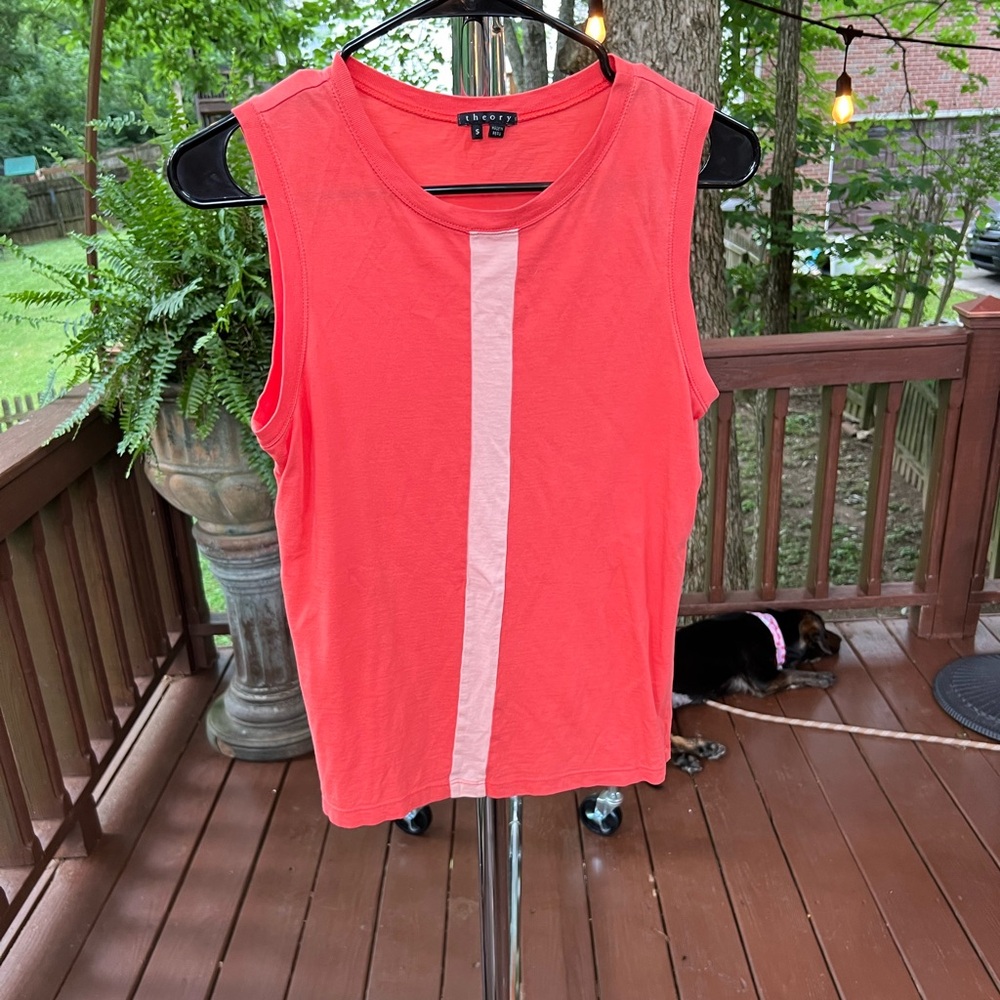 Women’s theory pink orange tank top